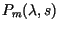 $P_m(\lambda,s)$