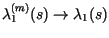 $\lambda_1^{(m)}(s)\to \lambda_1(s)$