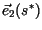 $\vec{e}_2(s^*)$