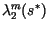 $\lambda_2^{m}(s^*)$