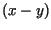 $(x-y)$